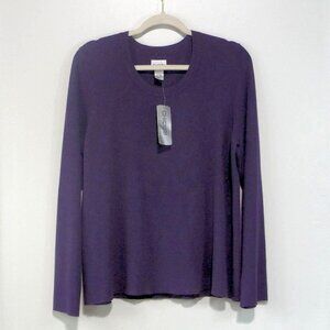 CHICO'S SIZE 3 PURPLE SWEATER (SIZE 16)